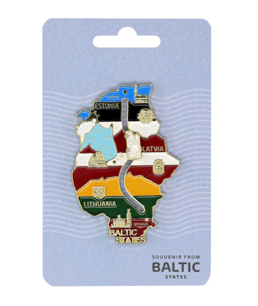 Baltijas valstu magnēts ar kustīgu automašīnu